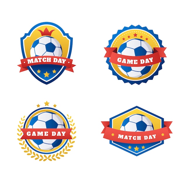 Gradient match day logo template