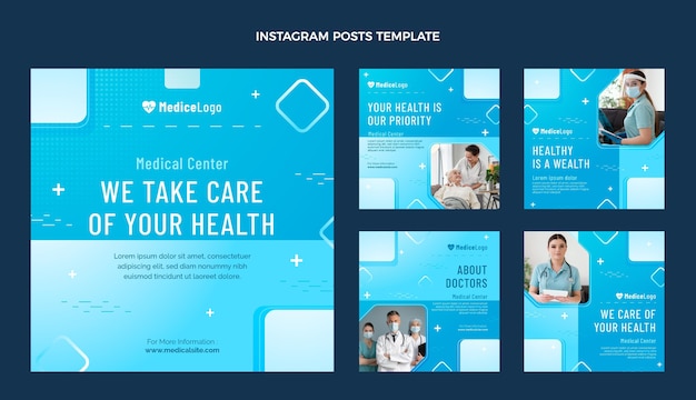 Градиентный медицинский пост ig