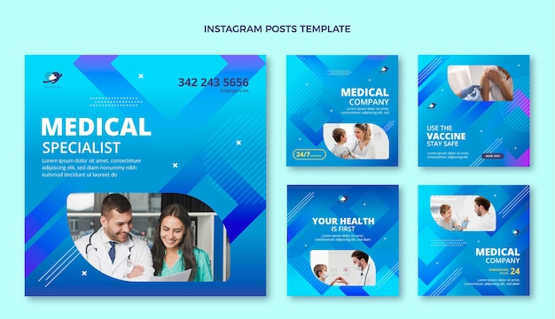 Gradient medical instagram post