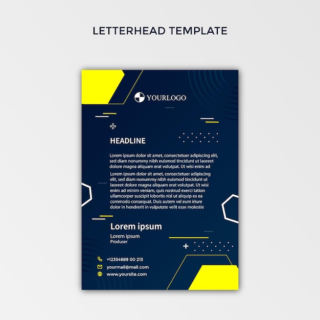 Gradient medical letterhead