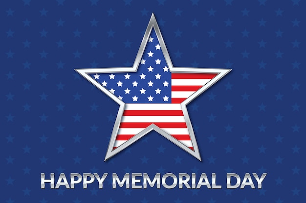 Vector gradient memorial day background