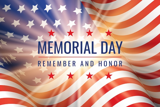 Vector gradient memorial day background