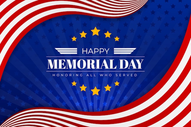 gradient memorial day background