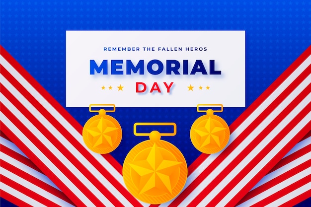 Gradient memorial day background