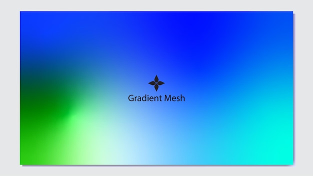 Gradiënt mesh Abstract Blauwe en groene achtergrond