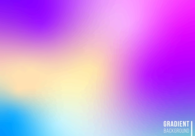 Gradient mesh background color Shining colorful illustration in blur style Soft color gradients