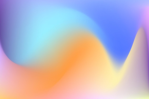 Gradient mesh blue and orange abstract background