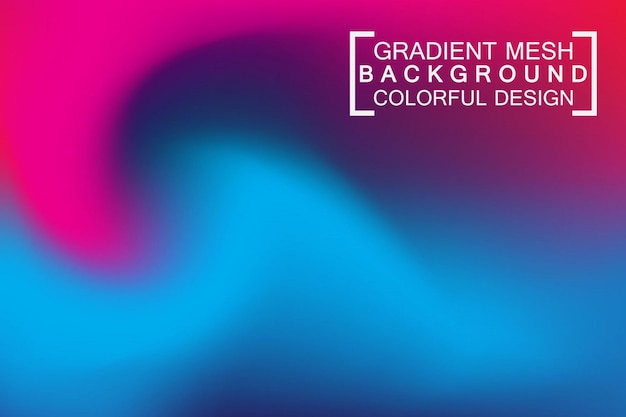 Gradient mesh colorful background wallpaper vector