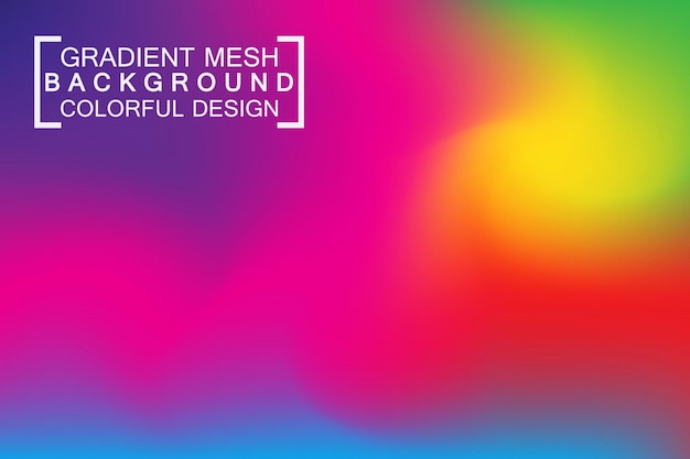 Gradient mesh colorful background wallpaper vector