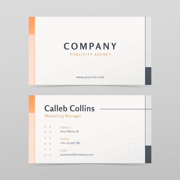 Gradient modern business card