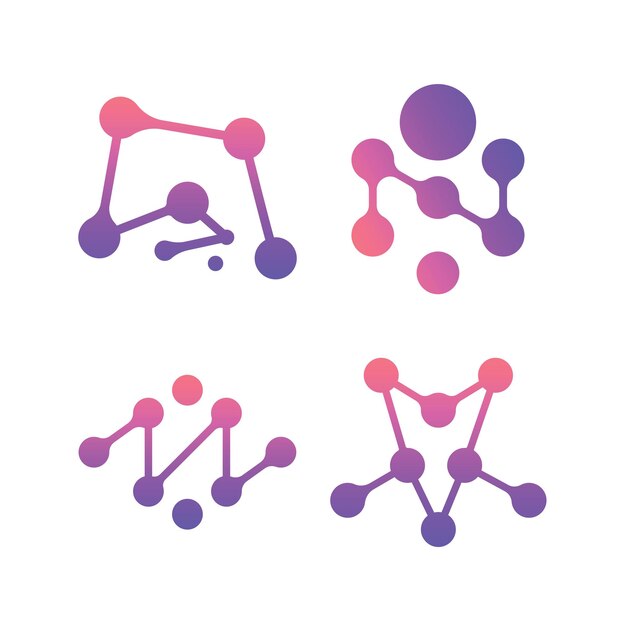 グラディエント分子抽象形状 4
