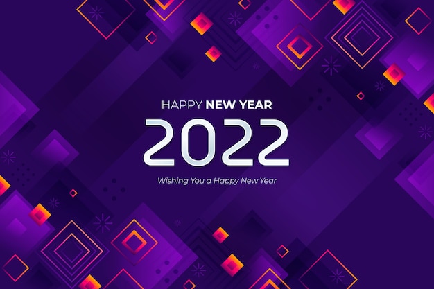 Vector gradient new year background