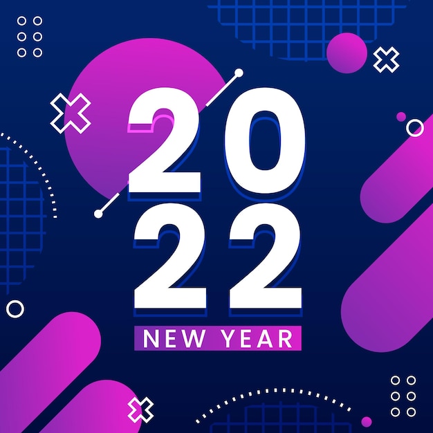 Gradient new year illustration