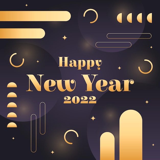 gradient new year illustration