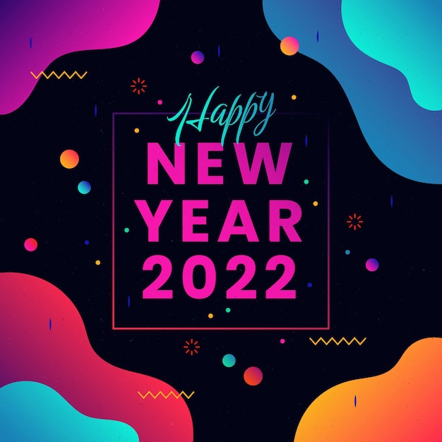 Gradient new year illustration