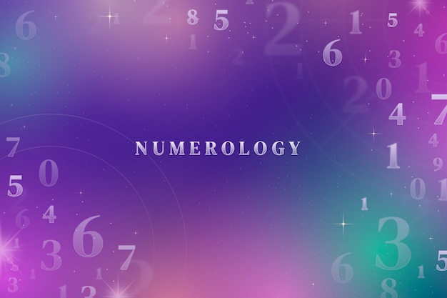 gradient numerology background