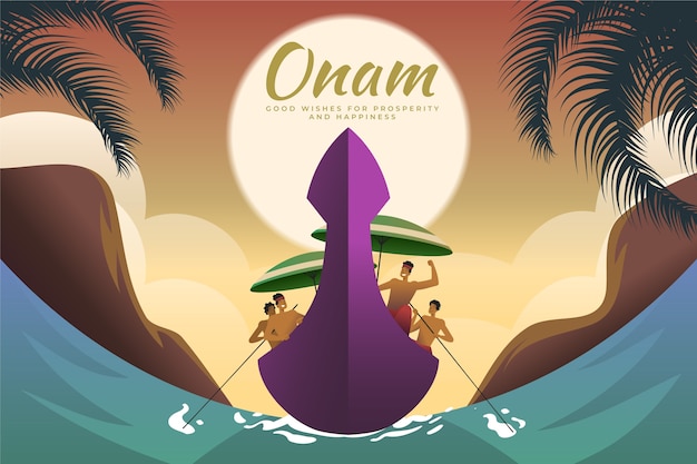 Gradient onam background