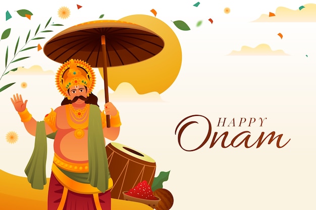 gradient onam background