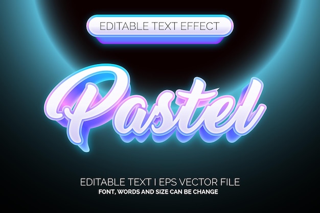 gradient pastel color text effect