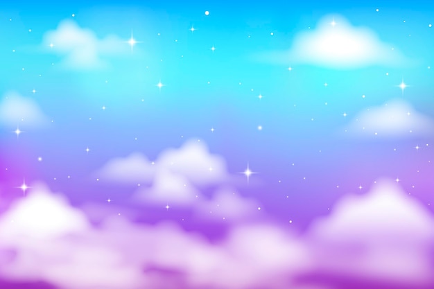 Vector gradient pastel sky background