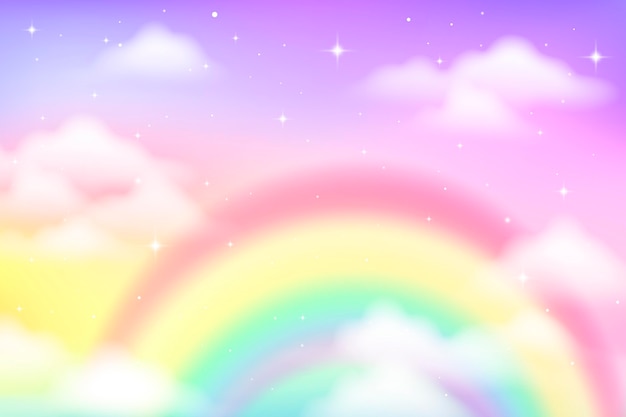 Vector gradient pastel sky background