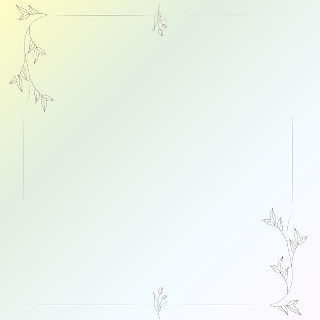 Vector gradient pastel with hand drawn elements background