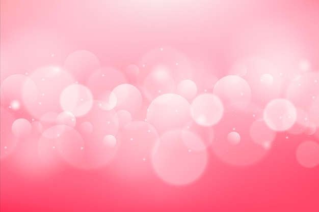 Gradient pink background with bokeh effect