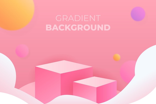 Gradient pink color background vector