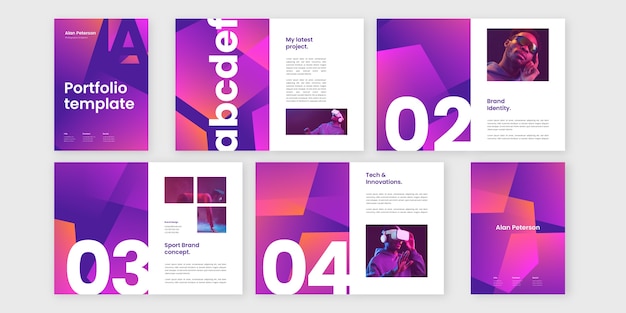 Gradient portfolio template