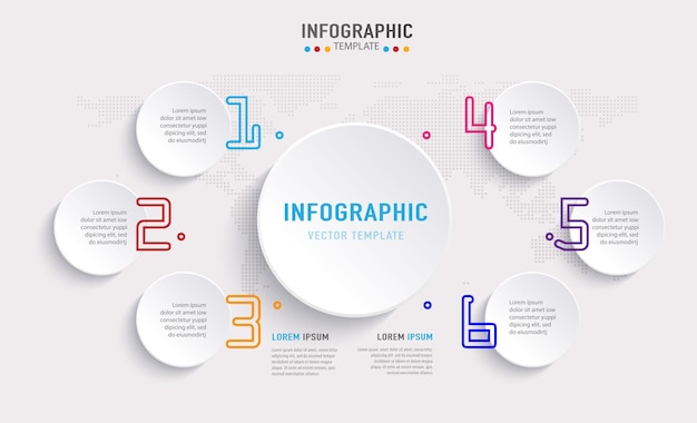 Infografica di processo gradiente