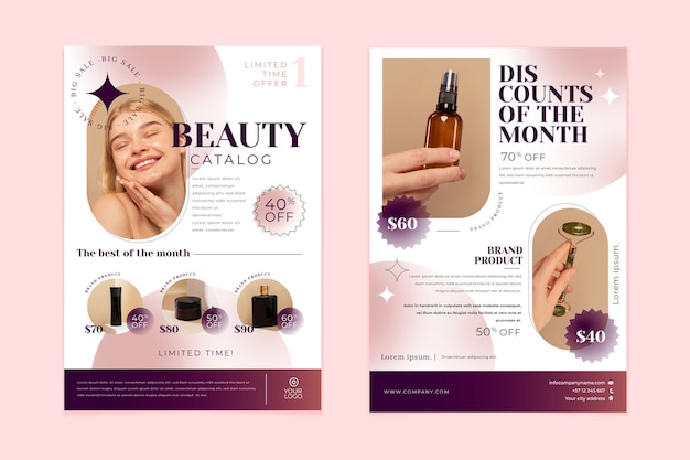 Gradient product catalog template