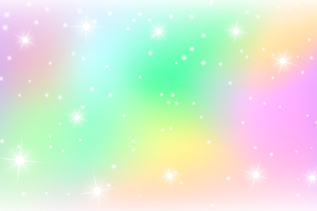 Vector gradient rainbow glitter background