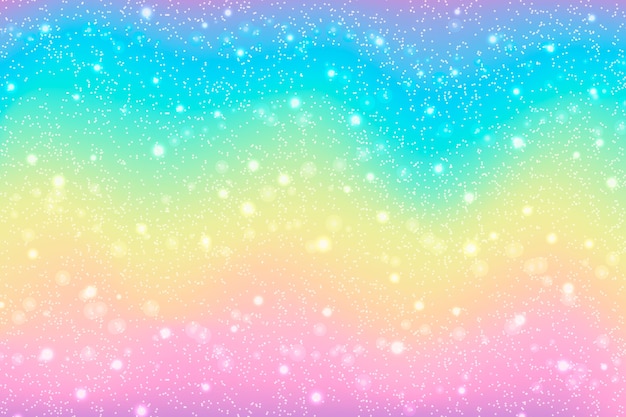 Vector gradient rainbow glitter background