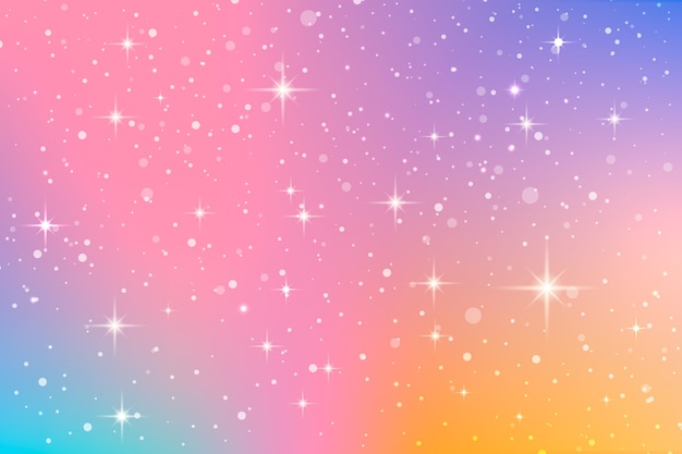 Gradient rainbow glitter background