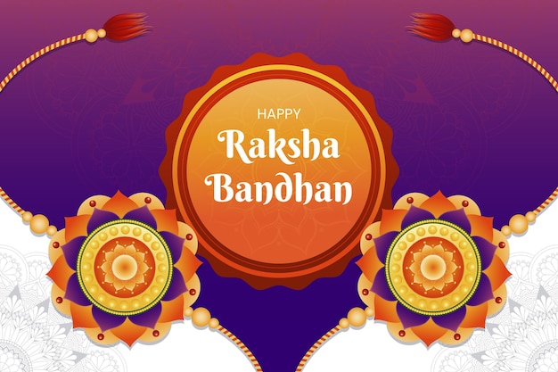 Gradiënt raksha bandhan illustratie