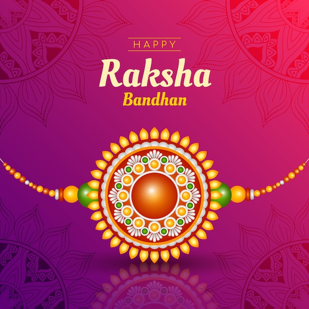 부적과 그라데이션 raksha bandhan 그림