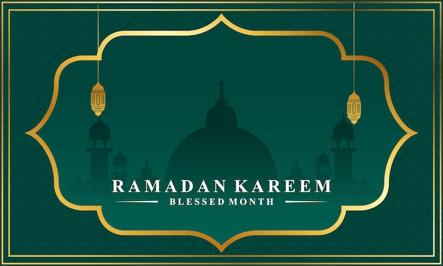 Vector gradient ramadan background