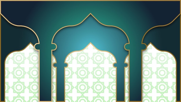 Gradient ramadan background