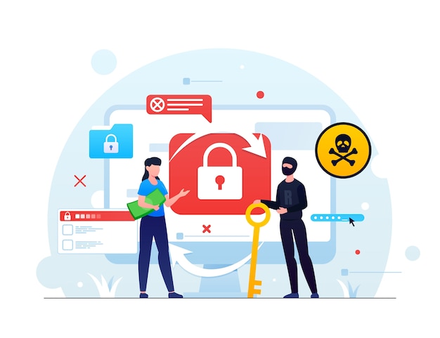 gradient ransomware illustration