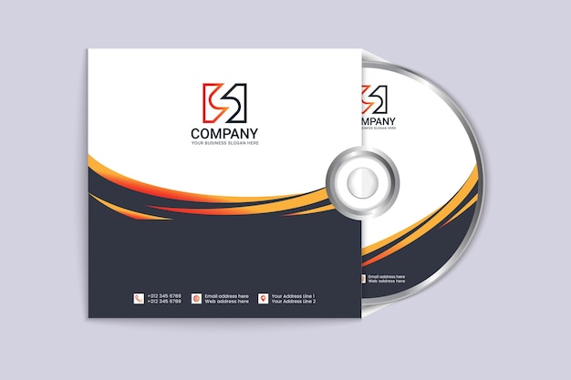 Gradient real estate CD cover and label template