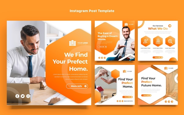 gradient real estate instagram post