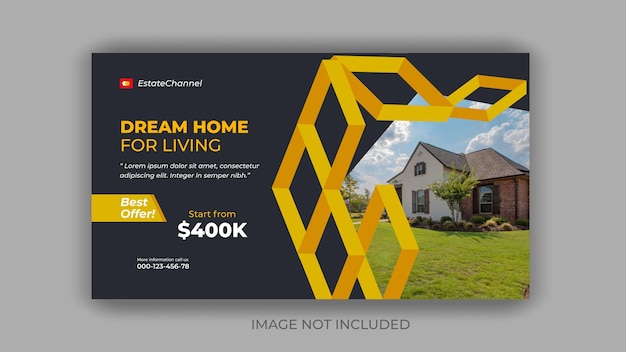 Gradient real estate youtube thumbnail