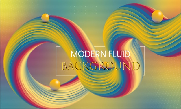 Gradient realistic fluid effect background.