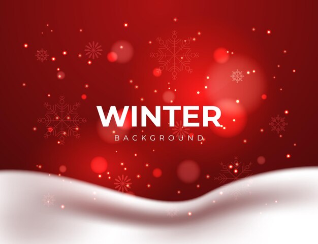 Gradient red christmas background