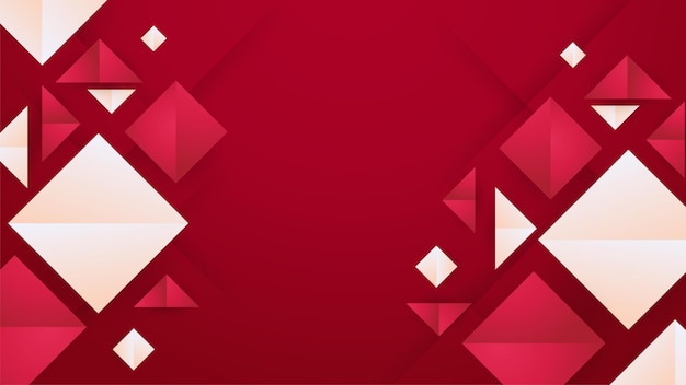 Gradient red geometric abstract design background