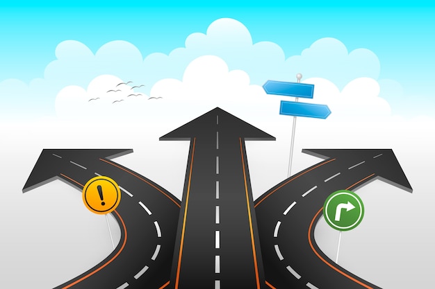 gradient road background