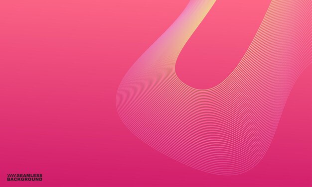 GRADIËNT ROZE ACHTERGROND MET GEBOGEN LIJNEN ONTWERP