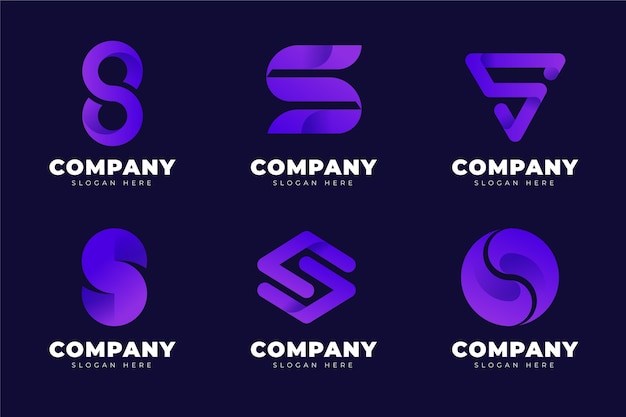 Vector gradient s logo templates