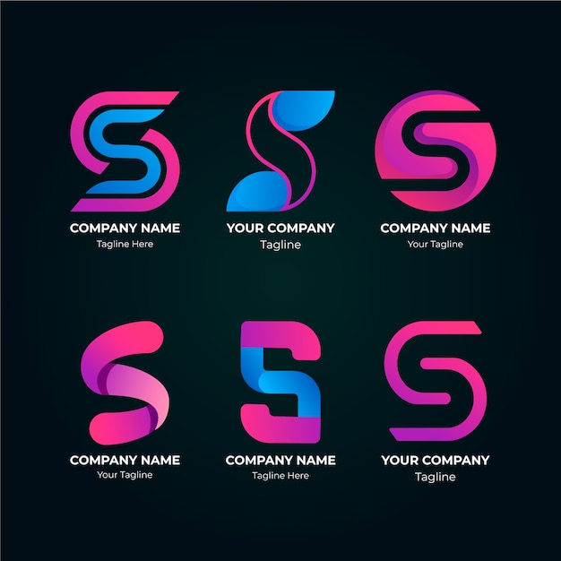 gradient s logos collection