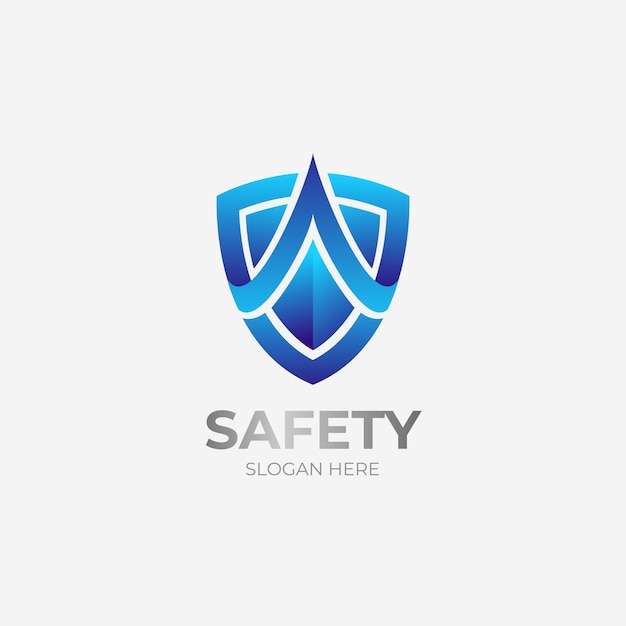 Gradient safety logo template